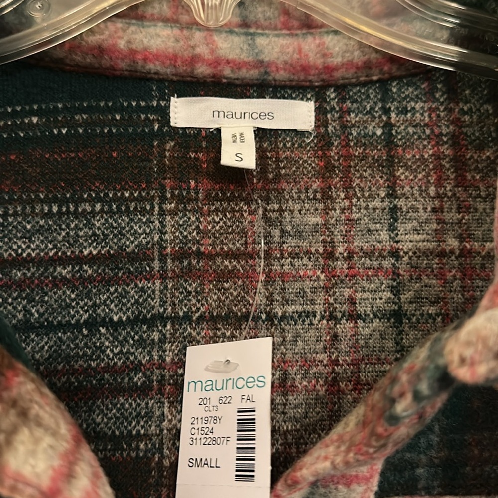 NWT Maurice’s long heavy shacket small - Picture 2 of 3
